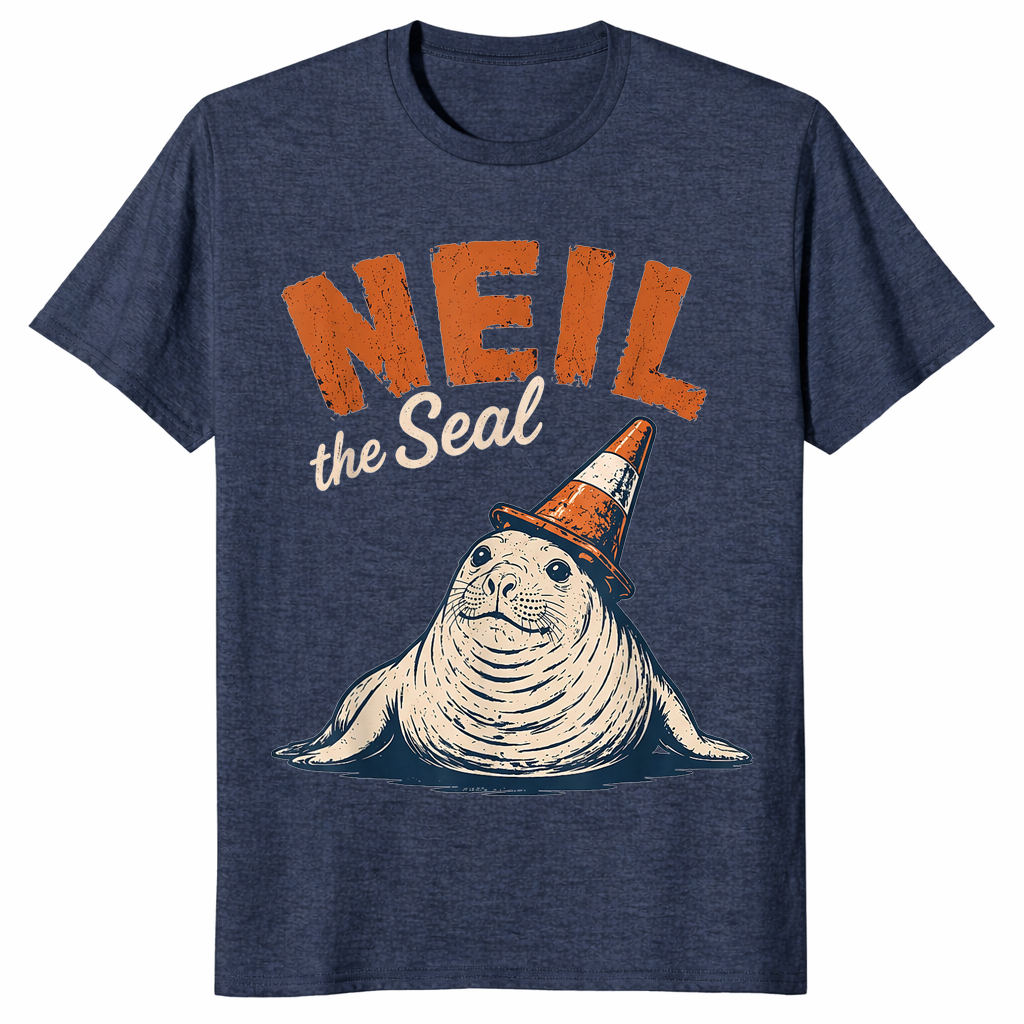 Neil The Seal Tasmania Viral Elephant Seal Traffic Cone T-Shirt | Cuccico