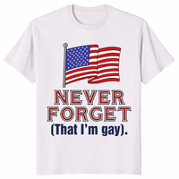 Never Forget That Im Gay shirt in ice grey
