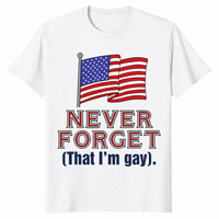 Never Forget That Im Gay shirt in white