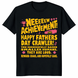 New achievement fathers day shirt in black for gamer dads