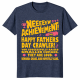 New achievement fathers day shirt in heather navy Xbox style tee