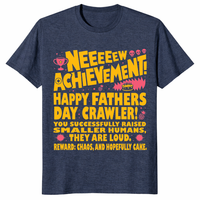 New achievement fathers day shirt in heather navy Xbox style tee