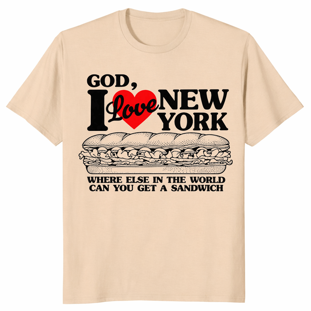 New york sandwich shirt in sand