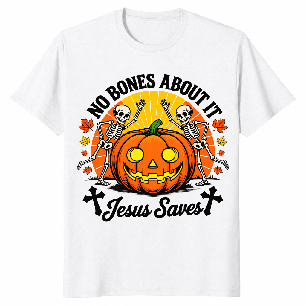 No bones about it shirt white