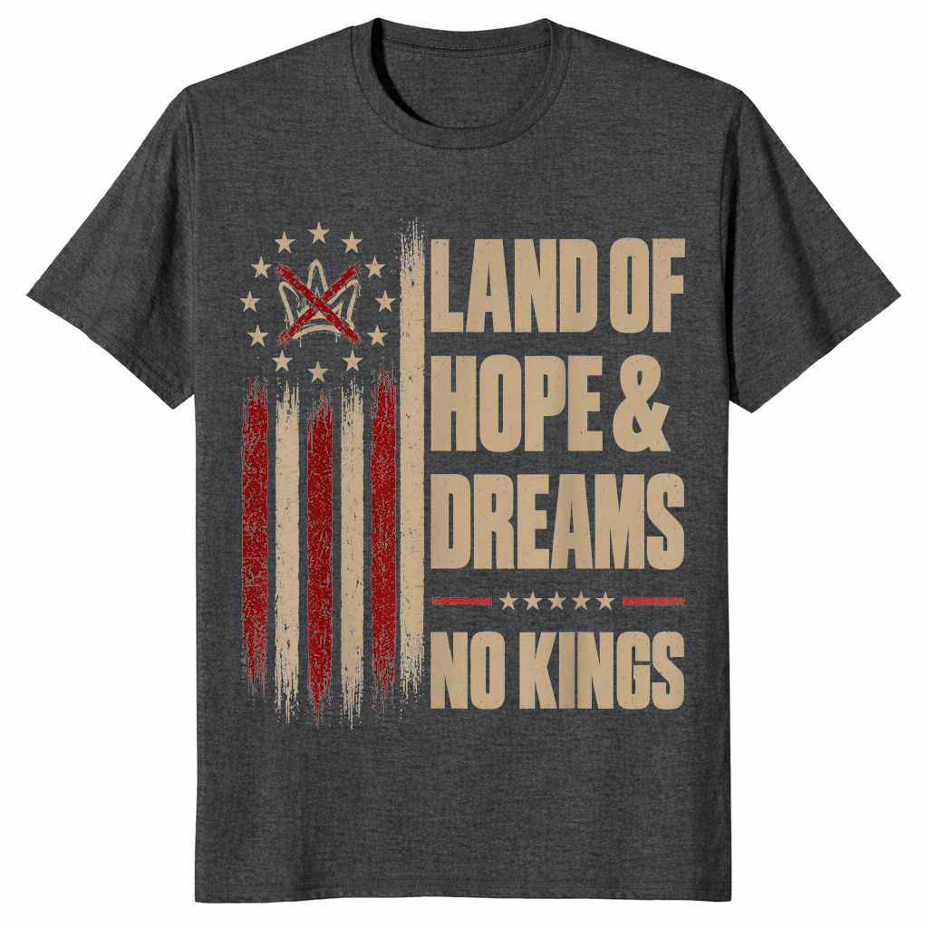 No kings shirt in dark heather grey