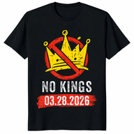 No Kings T-Shirt – Retro Vintage | Patriotic Protest Gift | Cuccico