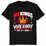 No Kings Vote Early shirt black