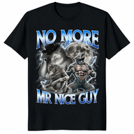 No More Mr Nice Guy Alpha Wolf Meme Tee – Ironic Wolf Graphic T-Shirt | Cuccico | Cuccico