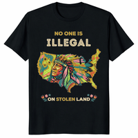 No One Is Illegal T-Shirt – Indigenous Rights & Stolen Land T-Shirt Statement Tee | Cuccico