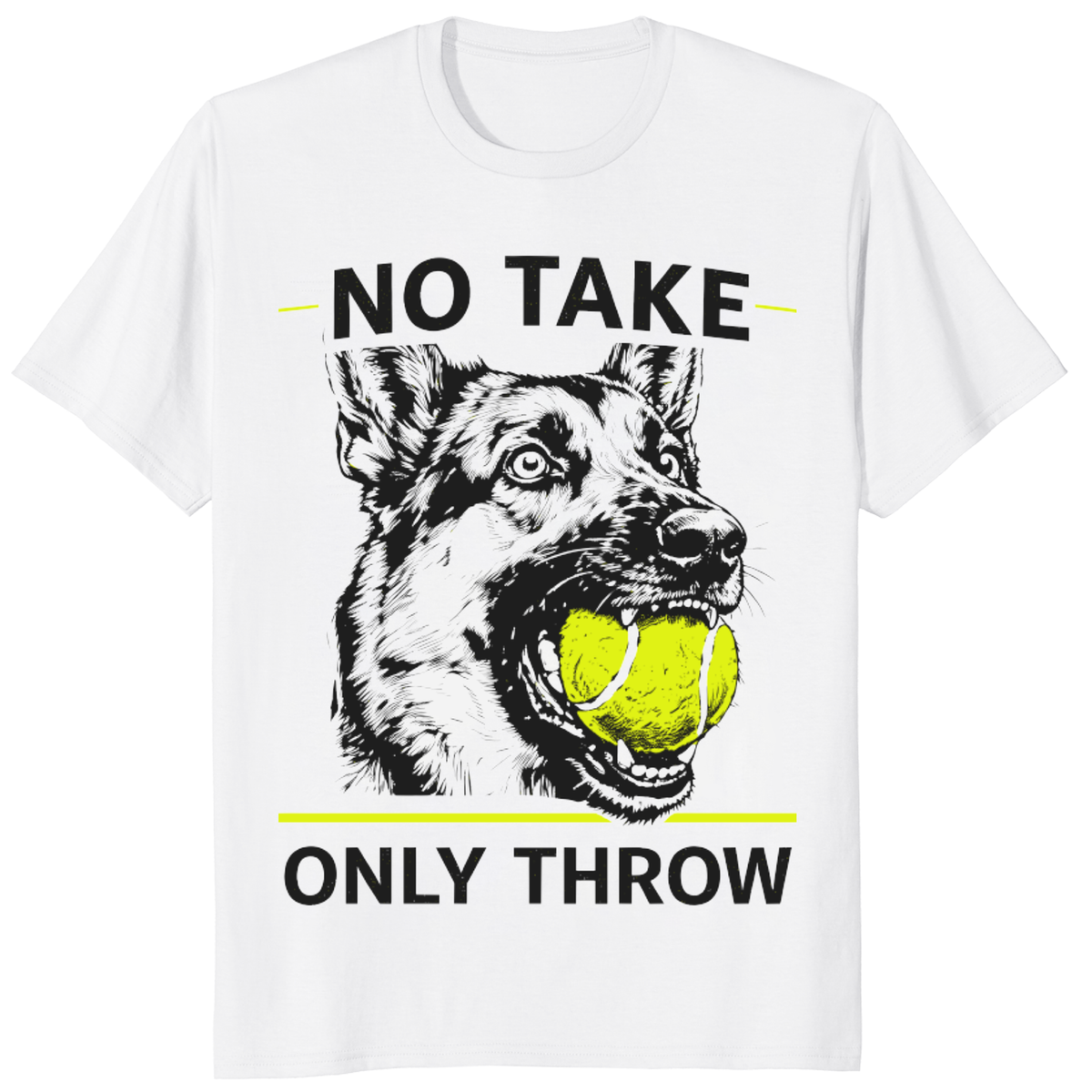 No Take Only Throw German Shepherd Shirt funny dog lover tee