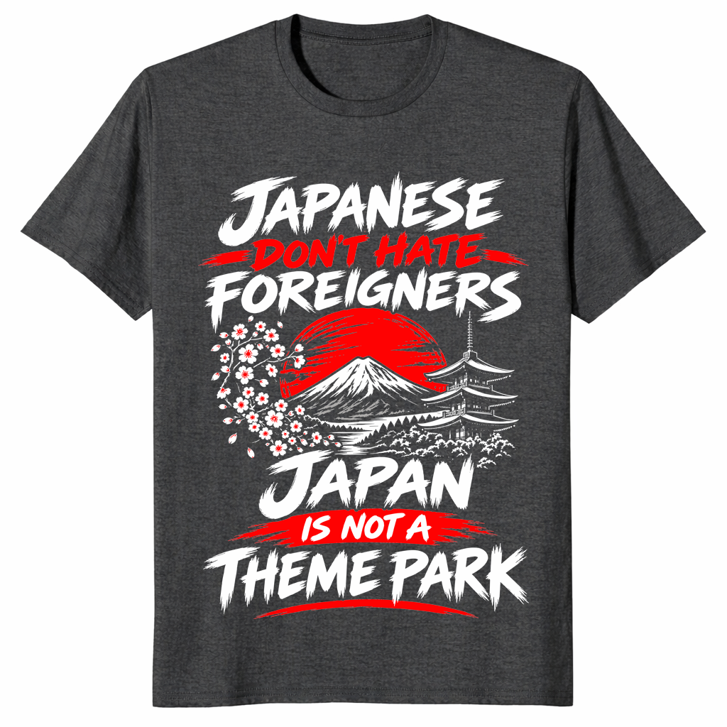 Not A Theme Park shirt dark heather grey