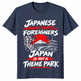 Not A Theme Park shirt heather navy