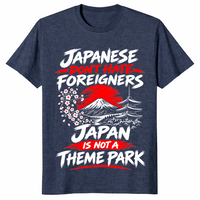 Not A Theme Park shirt heather navy
