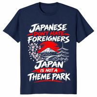 Not A Theme Park shirt navy