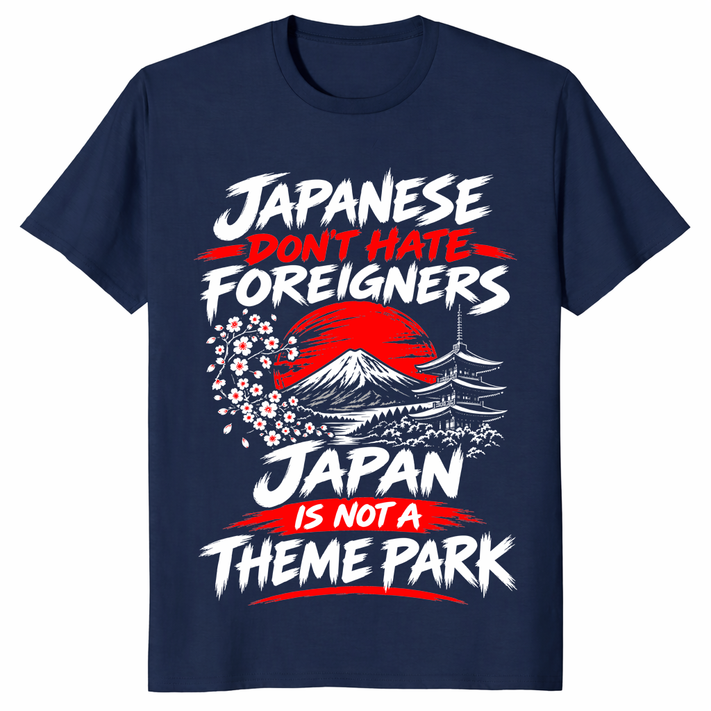 Not A Theme Park shirt navy