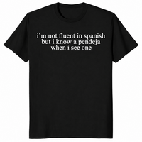 Not fluent in Spanish shirt black