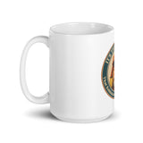 Novelty Kadingus mug featuring a family joke phrase and retro illustration