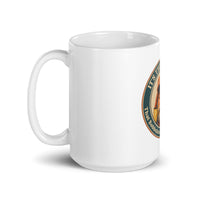 Novelty Kadingus mug featuring a family joke phrase and retro illustration