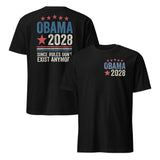 Obama 2028 back print shirt in black