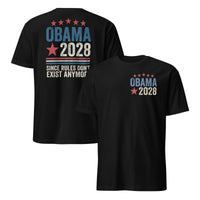 Obama 2028 back print shirt in black