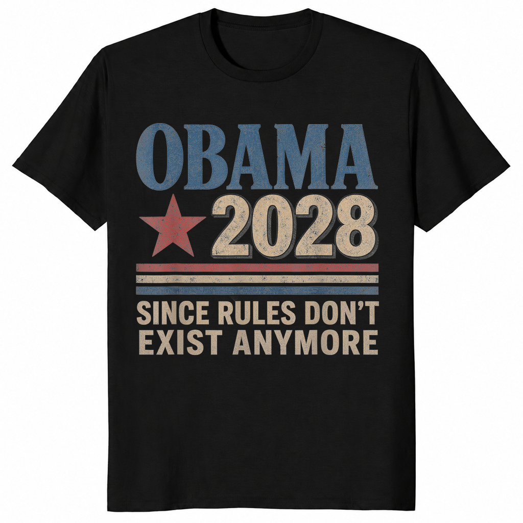 Obama 2028 shirt in black