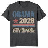 Obama 2028 shirt in dark heather grey