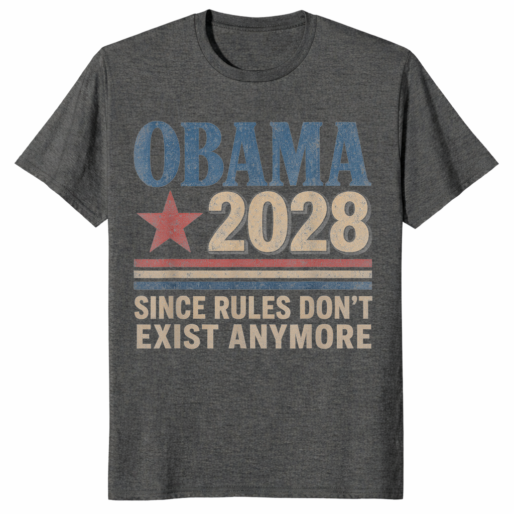 Obama 2028 shirt in dark heather