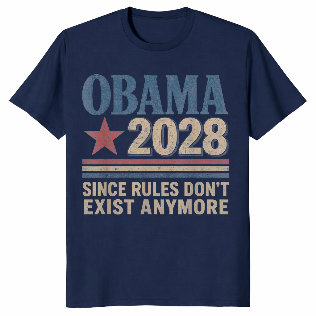 Obama 2028 shirt in navy