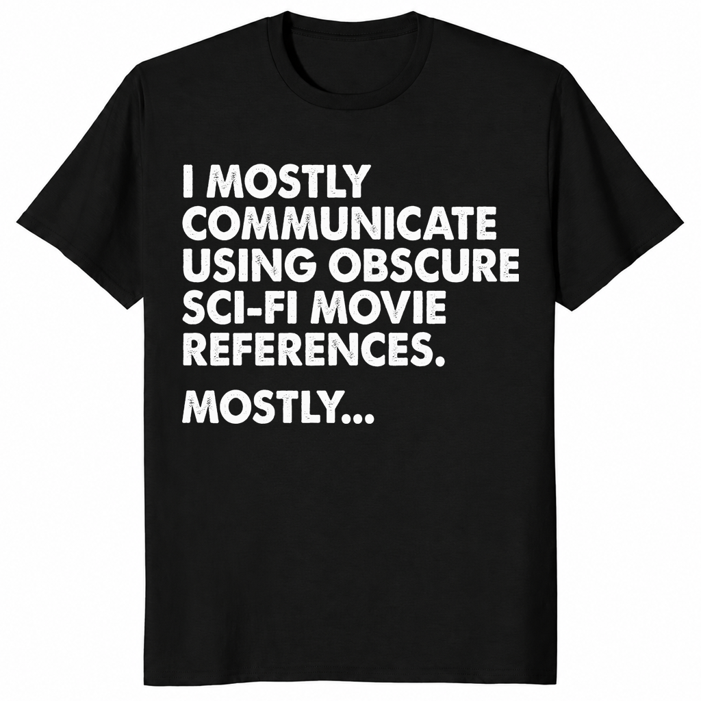 I Mostly Communicate Using Obscure Sci-Fi Movie References Tee | Cuccico