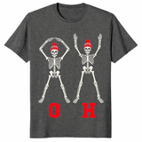 Ohio couples skeleton costume in dark heather