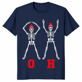 Ohio couples skeleton costume in navy