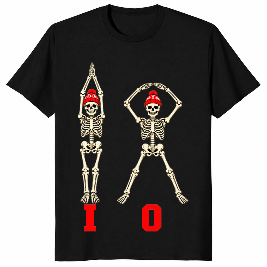 Ohio skeleton matching shirt in black
