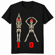 Ohio skeleton matching shirt in black