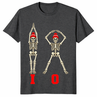 Ohio skeleton matching shirt in dark heather grey