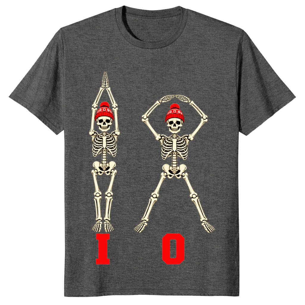 Ohio skeleton matching shirt in dark heather