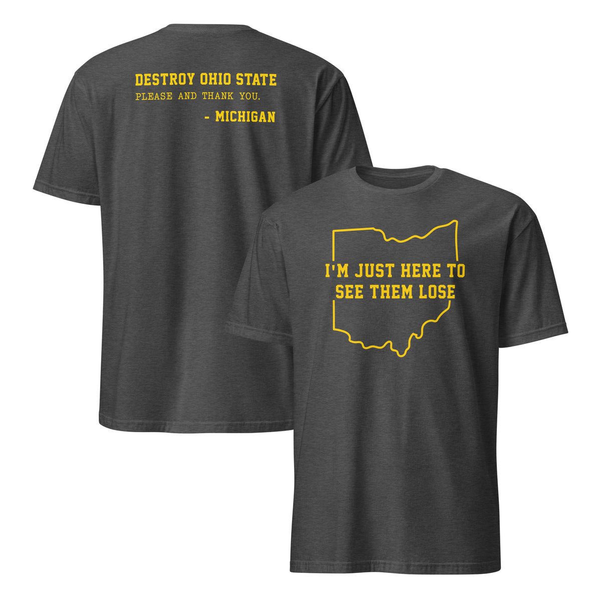 Ohio State lose shirt in dark heather grey