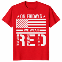 On Friday We Wear Red T-Shirt – Remember Everyone Deployed | US Veteran | Cuccico