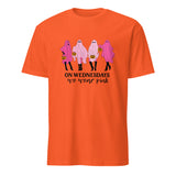 Orange On Wednesday We Wear Pink Ghost Shirt by Cuccico – Funny Pink Ghost Halloween Shirt