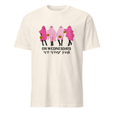 Natural beige On Wednesday We Wear Pink Ghost Shirt by Cuccico – Mean Girls Halloween Ghost Tee
