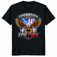 Operation Epic Fury T-Shirt – Patriotic Eagle | Military Badge | Cuccico