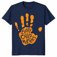 Orange Shirt Day Kindness kids t-shirt in navy