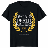 Oscars Death Racers 2026 T Shirt dark humor movie parody design