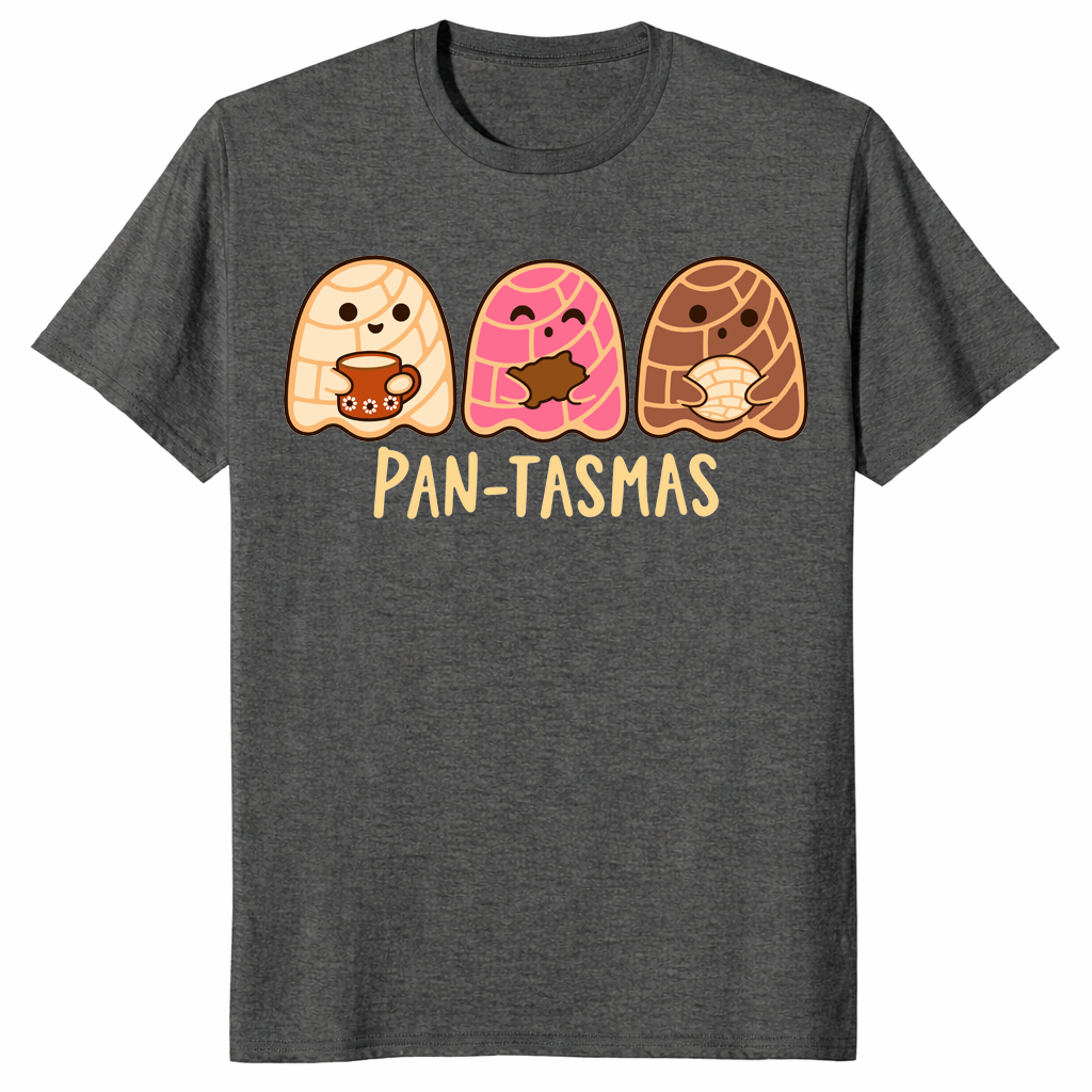Pantasmas Ghost concha pan dulce Halloween t-shirt in dark heather
