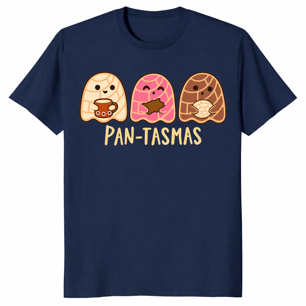 Pantasmas Ghost concha pan dulce Halloween t-shirt in navy