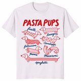 Pasta Pups funny dachshund spaghetti t-shirt in ice grey