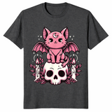Pastel goth shirt in dark heather grey