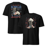 Patriotic Cowboy Boots Shirt in black
