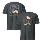 Patriotic Cowboy Boots Shirt dark heather