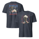 Patriotic Cowboy Boots Shirt heather navy