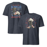 Patriotic Cowboy Boots Shirt heather navy